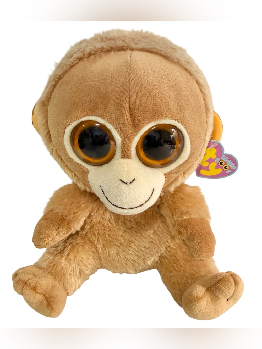 9” Ty Beanie Boos "Tangerine" the Orangutan plush toy with Big Amber Eyes